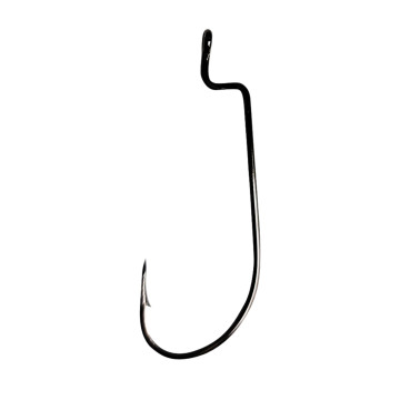 1/0 Offset Wide Gap 2X Hook, round bend, 10pk