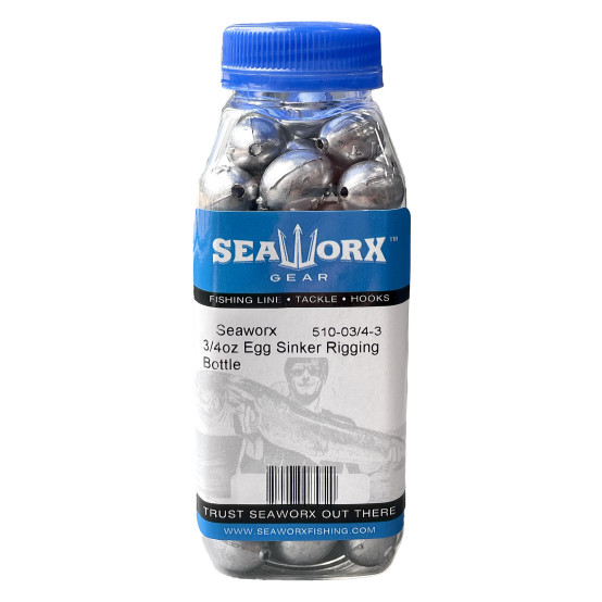 3/4oz Egg Sinker Rigging Bottle - 3lb
