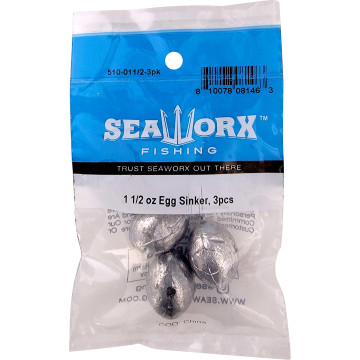 1 1/2 oz Egg Sinker, 3pcs