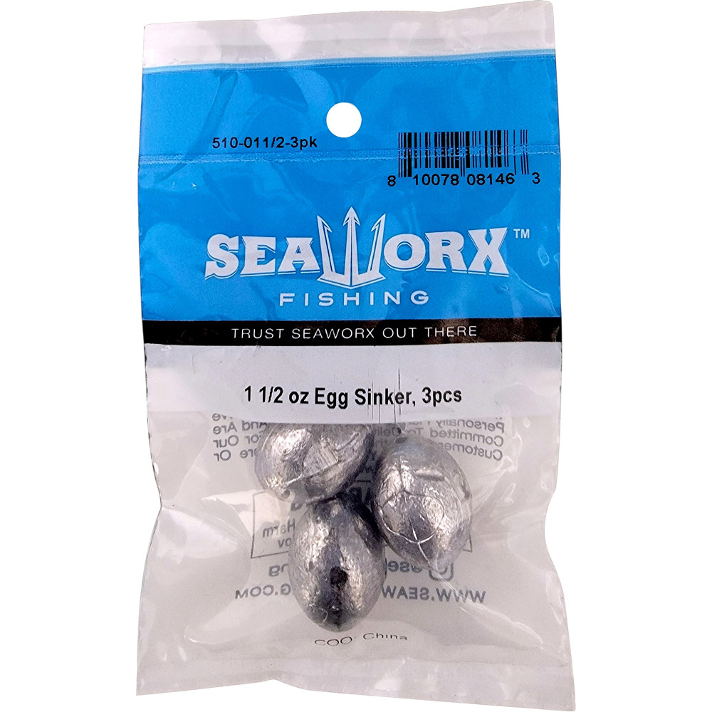 1 1/2 oz Egg Sinker, 3pcs