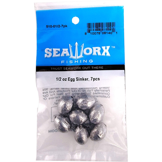 1/2 oz Egg Sinker, 7pcs
