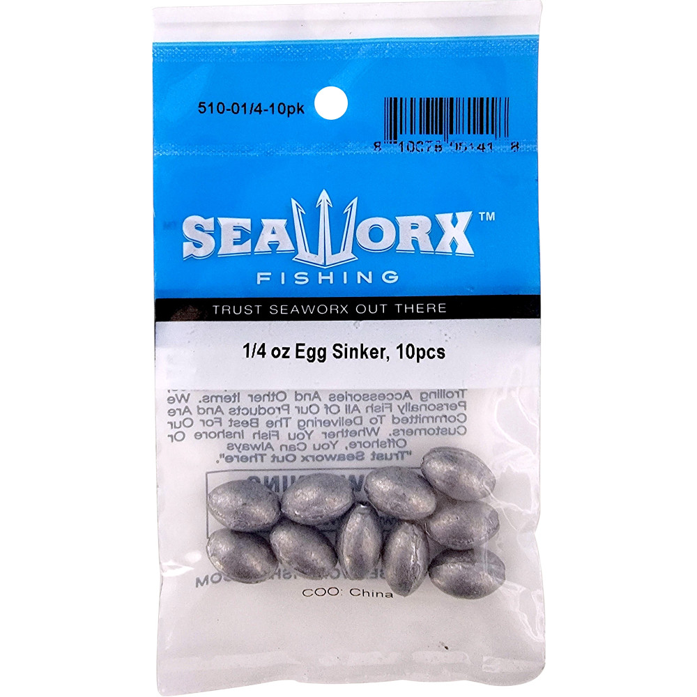 1/4 oz Egg Sinker, 10pcs