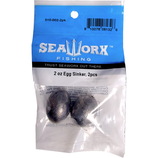 2 oz Egg Sinker, 2pcs