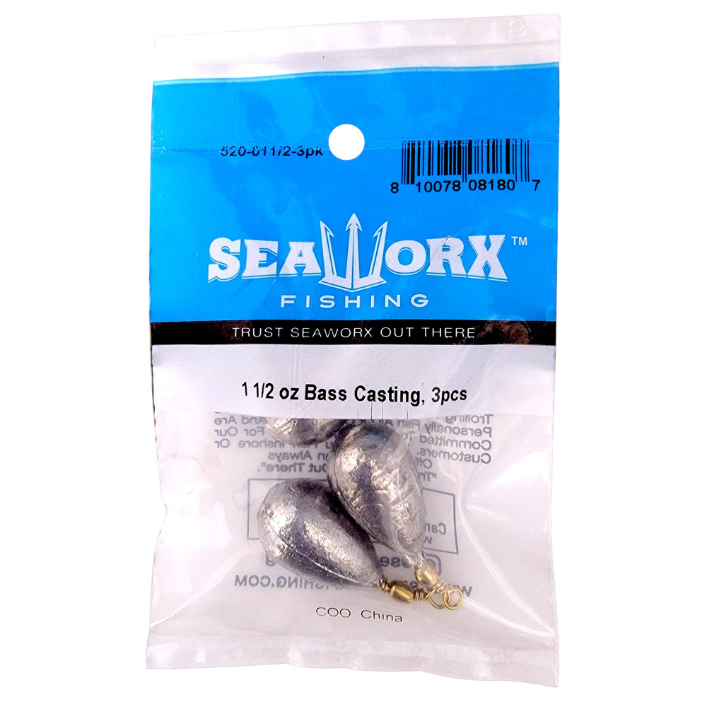 1 1/2 oz Bass Casting, 3pcs