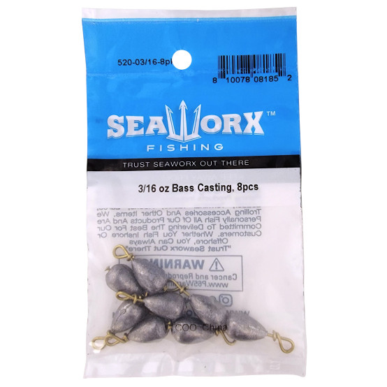 3/16 oz Bass Casting, 8pcs