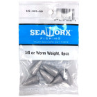 3/8 oz Worm Weight, 6pcs