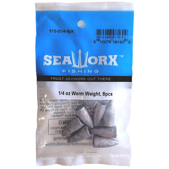 1/4 oz Worm Weight, 8pcs