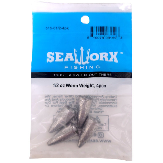 1/2 oz Worm Weight, 4pcs