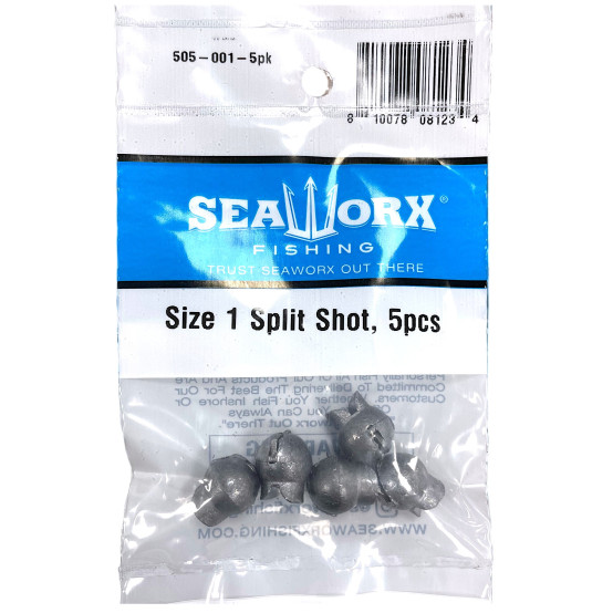 Size 1 Split Shot, 5pcs