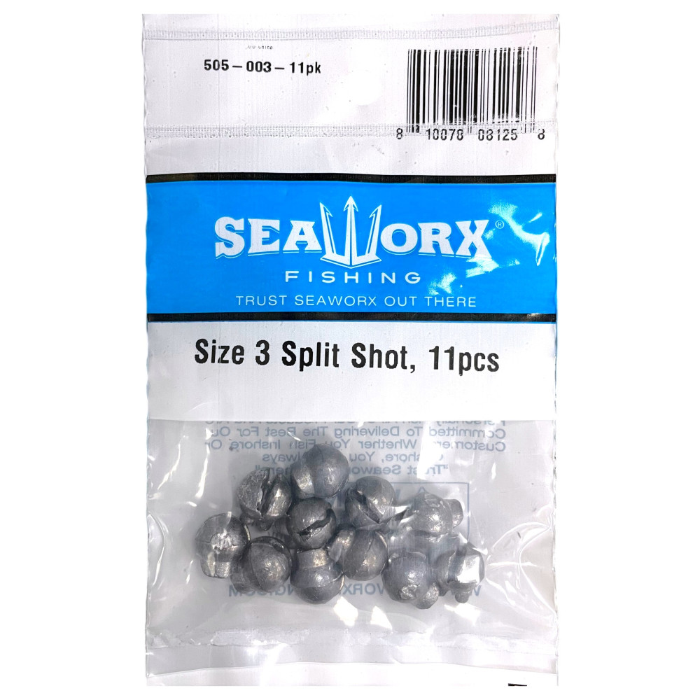 Size 3 Split Shot, 11pcs