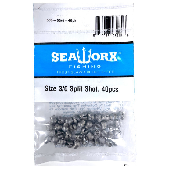 Size 3/0 Split Shot, 40pcs