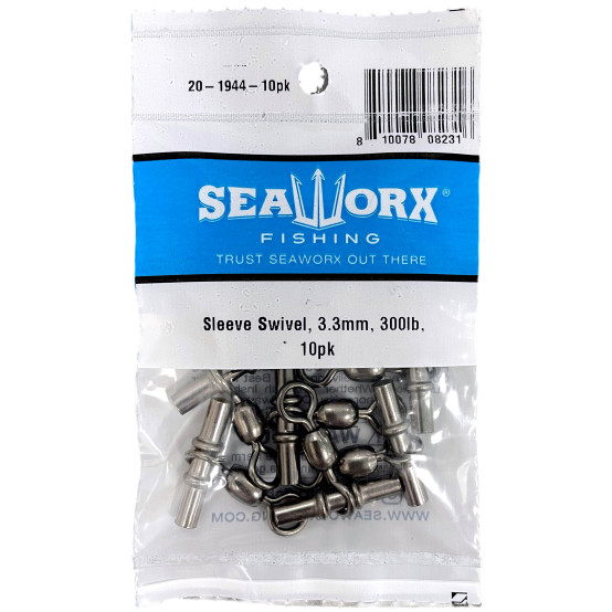 Sleeve Swivel, 3.3mm, 300lb, 10pk