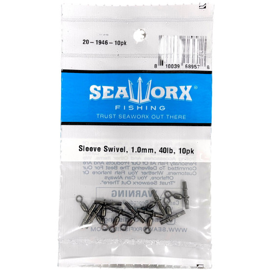 Sleeve Swivel, 1.5mm, 40lb, 10pk