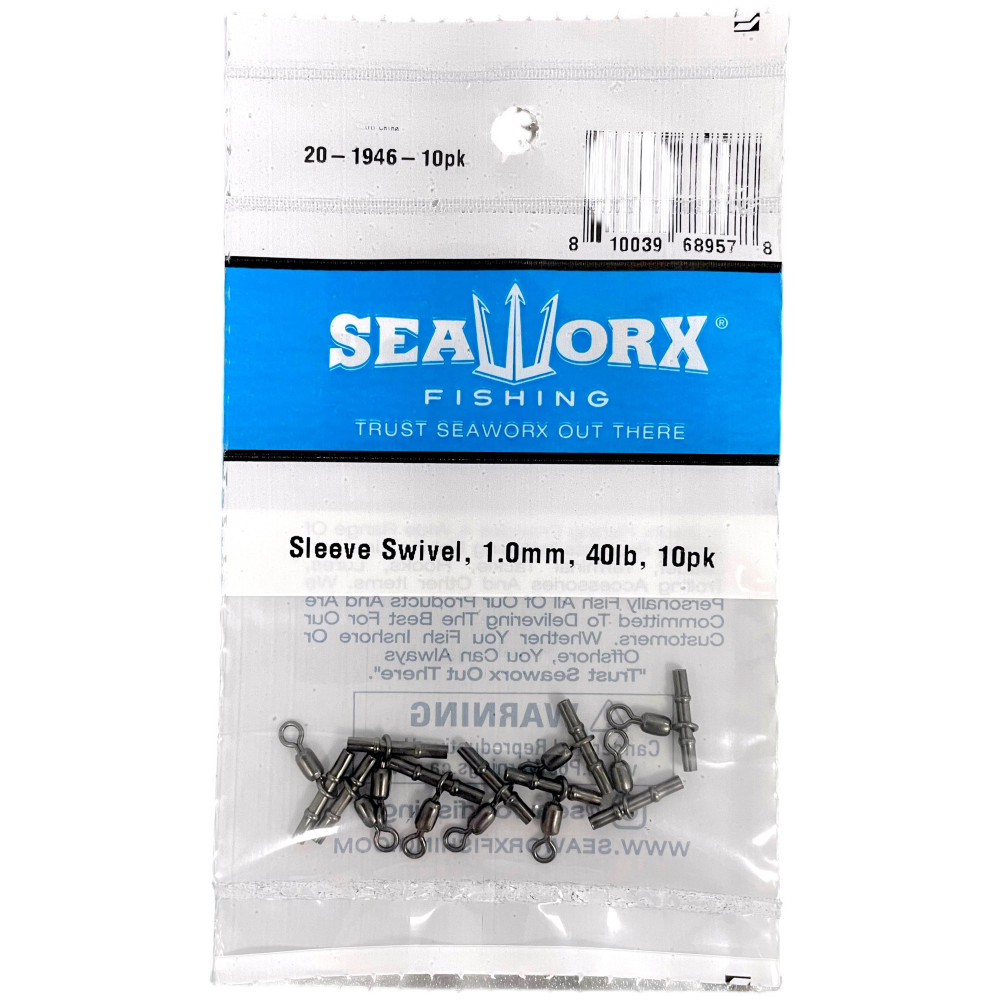 Sleeve Swivel, 1.5mm, 40lb, 10pk