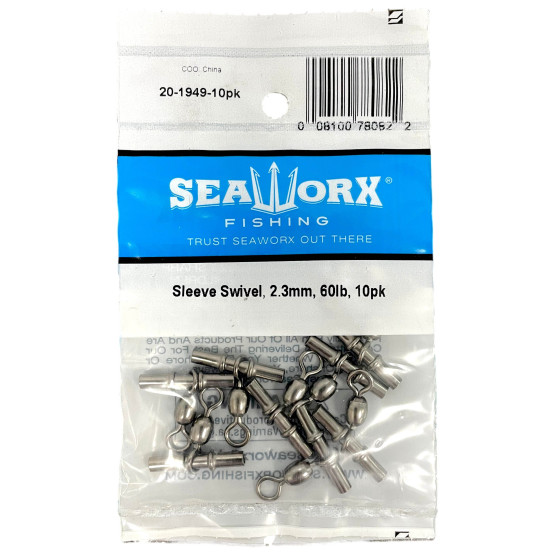 Sleeve Swivel, 2.3mm, 60lb, 10pk