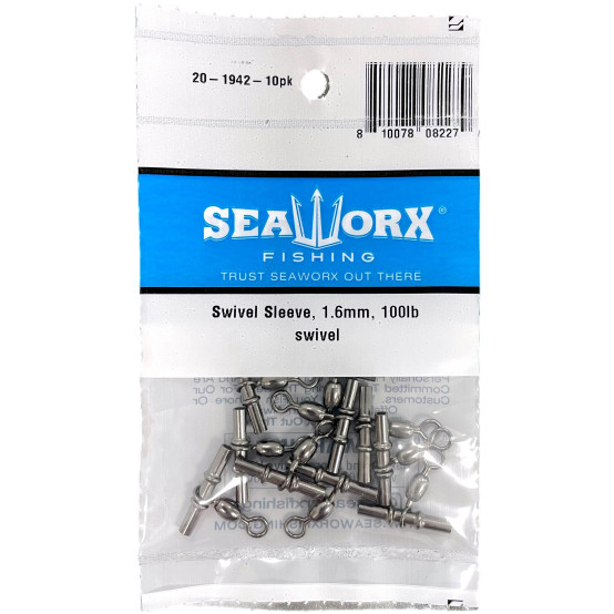 Sleeve Swivel, 1.6mm, 90lb,10pk