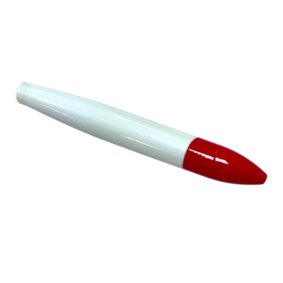 6" Cedar Plug, red/white, without rigging