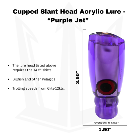  Big Game Lure Head, purple, jetted, 6oz(168g) Info
