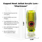 Big Game Lure Head, Chartreuse Info