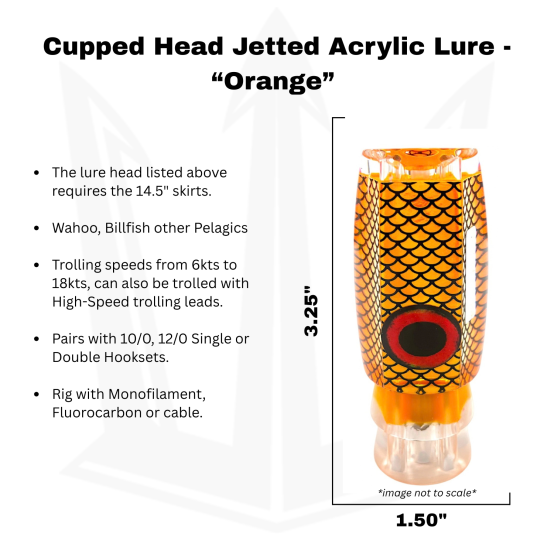  Big Game Lure Head, Orange , 5.75oz(160g) Info
