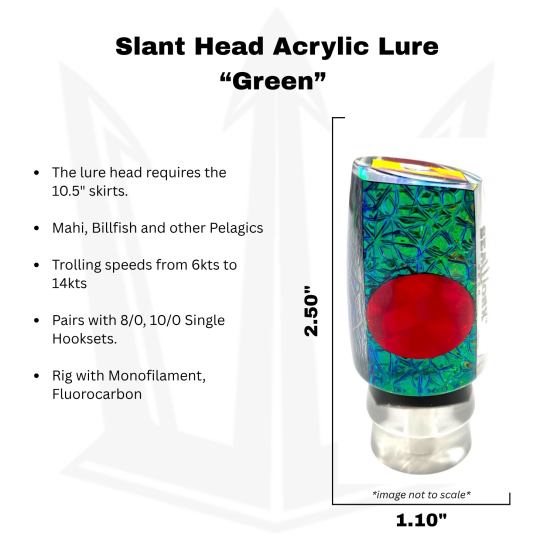  Big Game Lure Head, green foil, 4.75oz(137g) Info
