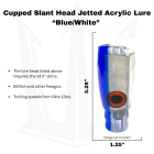  Big Game Lure Head, blue/white, jetted 6oz(168g) Info