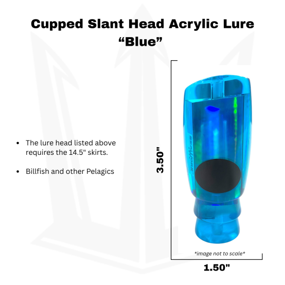 Big Game Lure Head, blue, 6oz(168g) Info