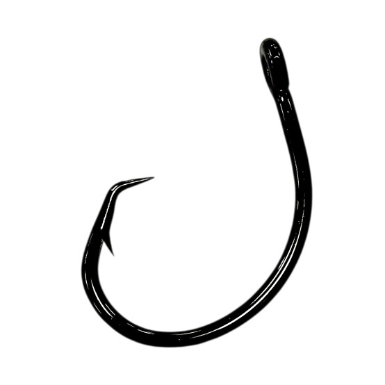 1/0 Short Shank Round Offset Circle Hook, 2x