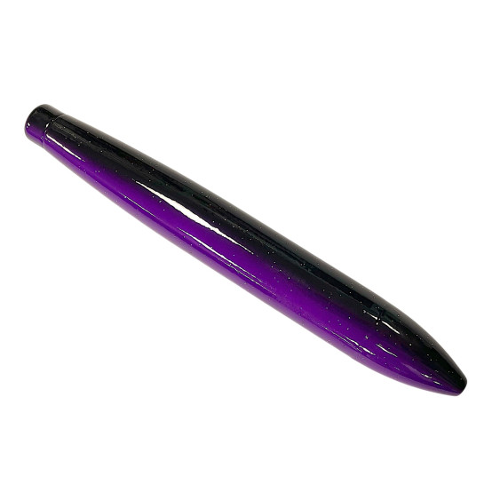6" Cedar Plug, purple/black, without rigging