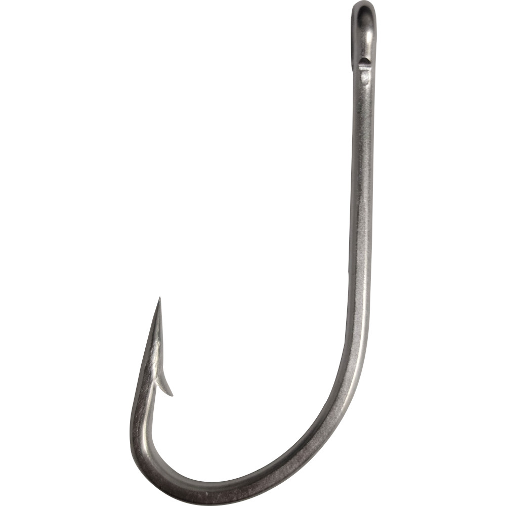 8/0 Oshaunessy style hook, stainless steel, 100pk